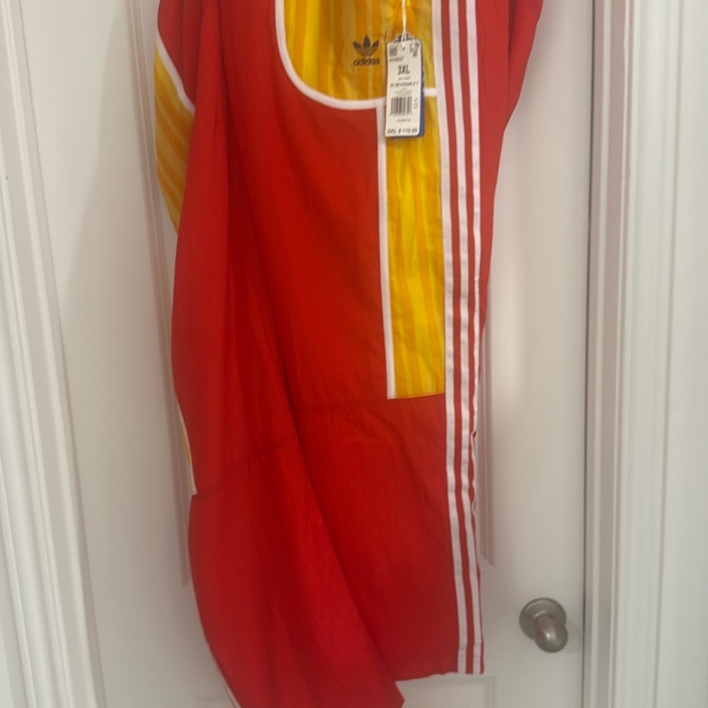 Adidas Bold Red and Yellow Jacket